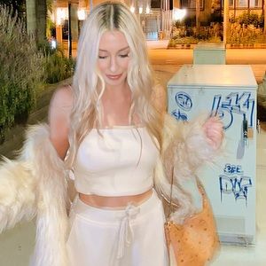 Zara Pleather Crop Top